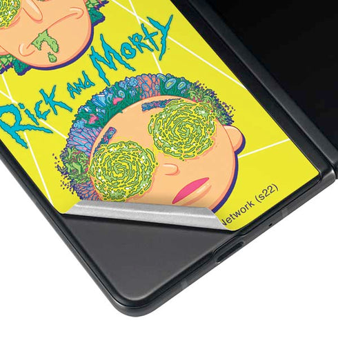 Adult Swim Rick and Morty Rick and Morty Portal Eyes Galaxy Z Fold4 5G Skin